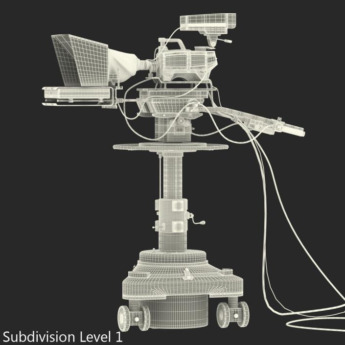 TV Studio Camera Generic 3D model