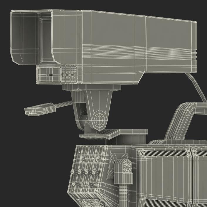 TV Studio Camera Hitachi 3D model