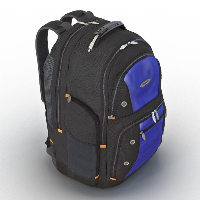 3D model Backpack 2 Blue