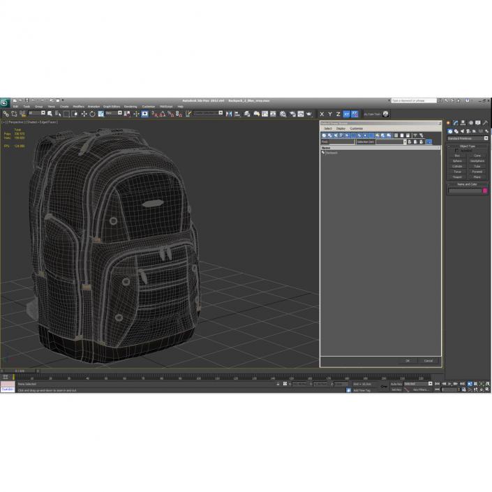 3D model Backpack 2 Blue