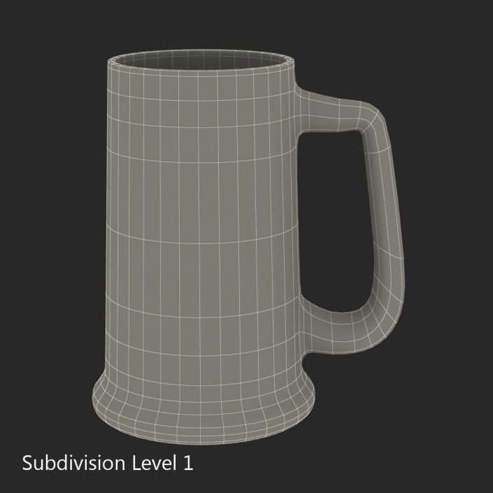 Empty Beer Mug 3D model