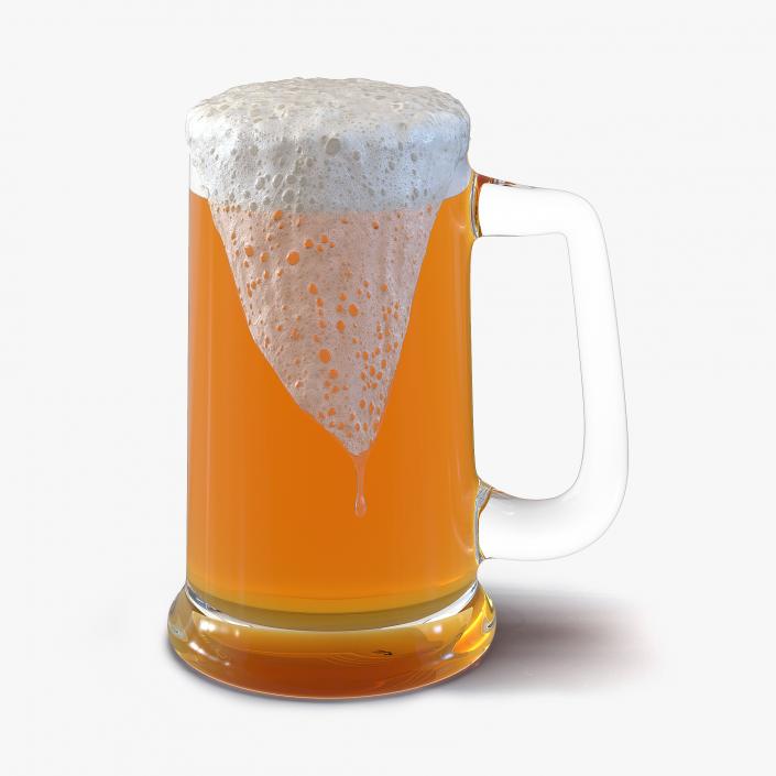 3D model Overflowing Beer Mug