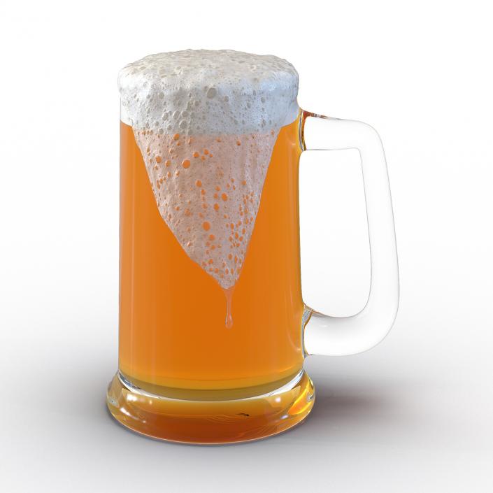 3D model Overflowing Beer Mug