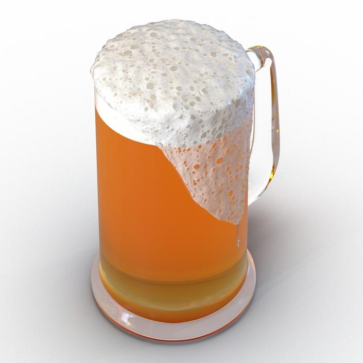 3D model Overflowing Beer Mug