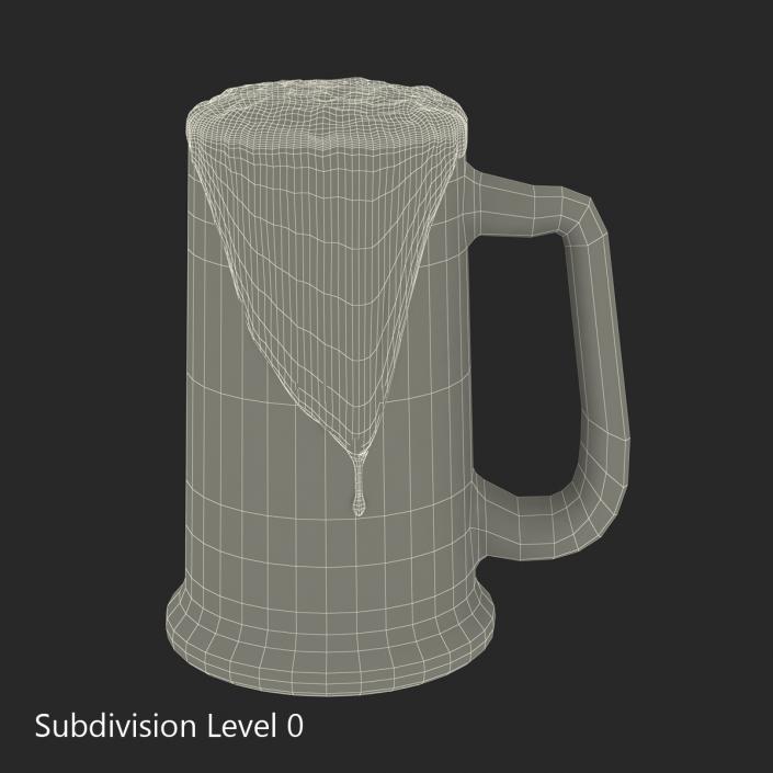 3D model Overflowing Beer Mug