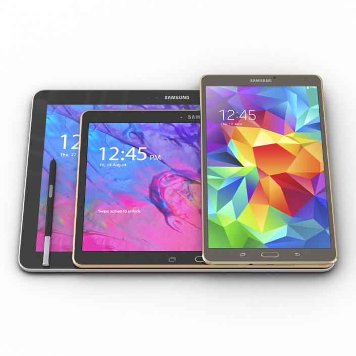 3D Samsung Tablets Collection