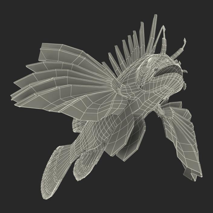 3D model Lionfish Rigged