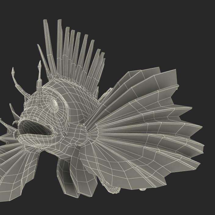 3D model Lionfish Rigged