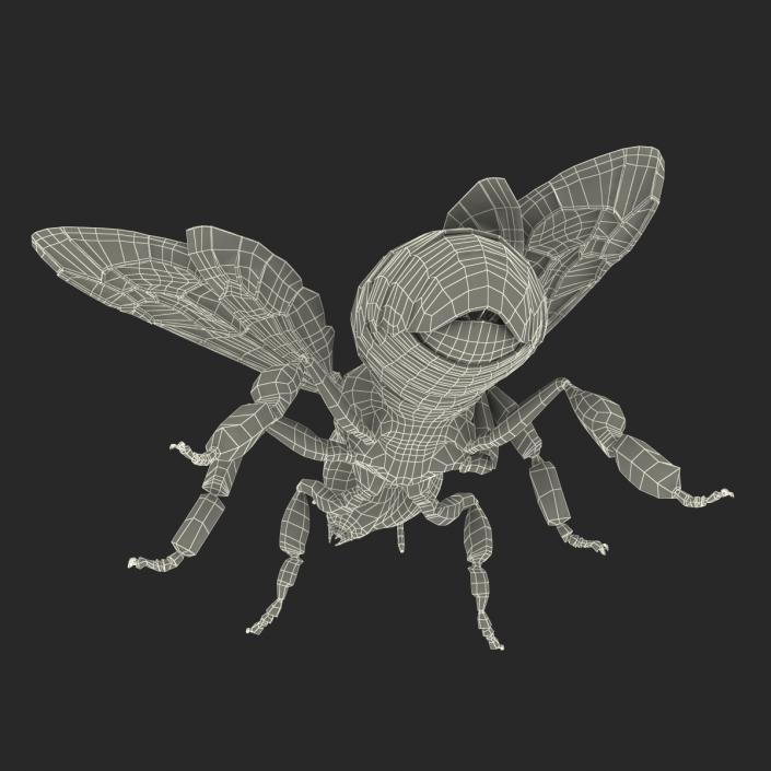 3D model Bee Pose 4