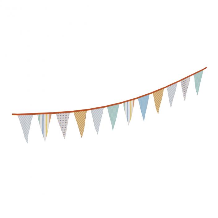 Triangle Flag Banner 2 3D