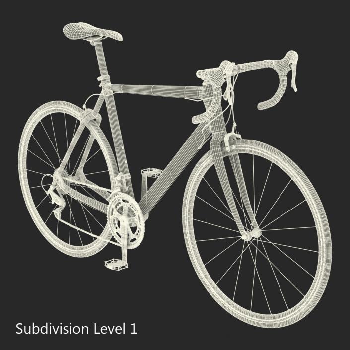 3D model Road Bike Cadillac Rigged