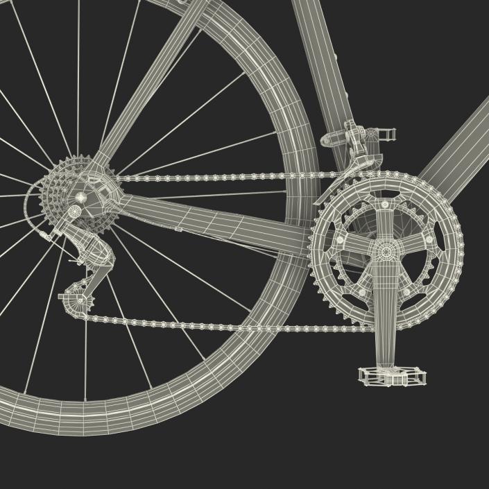 3D model Road Bike Cadillac Rigged