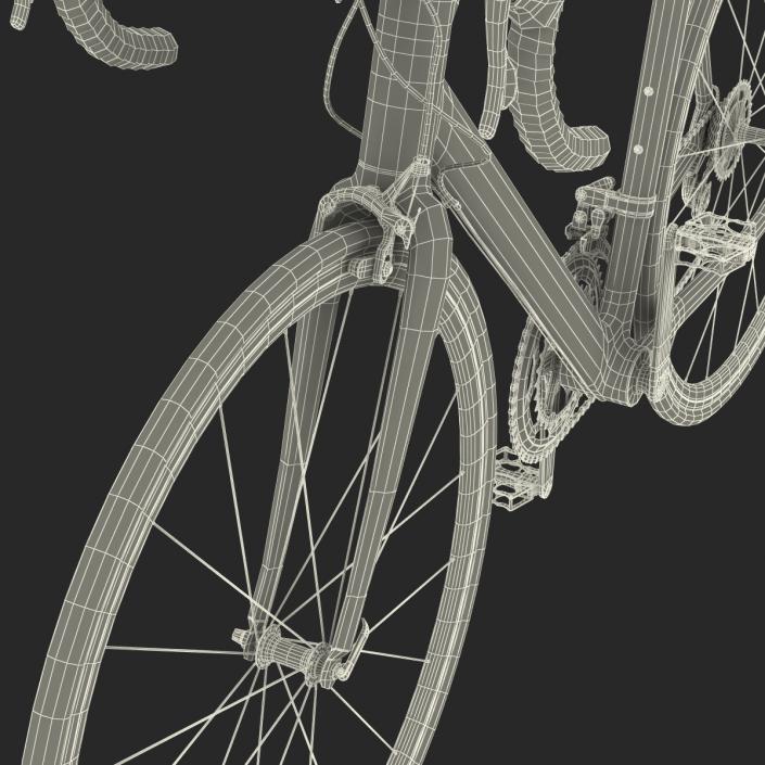 3D model Road Bike Cadillac Rigged