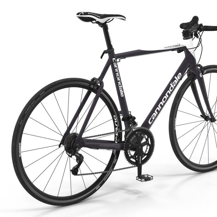 Road Bike Cannondale Rigged 3D