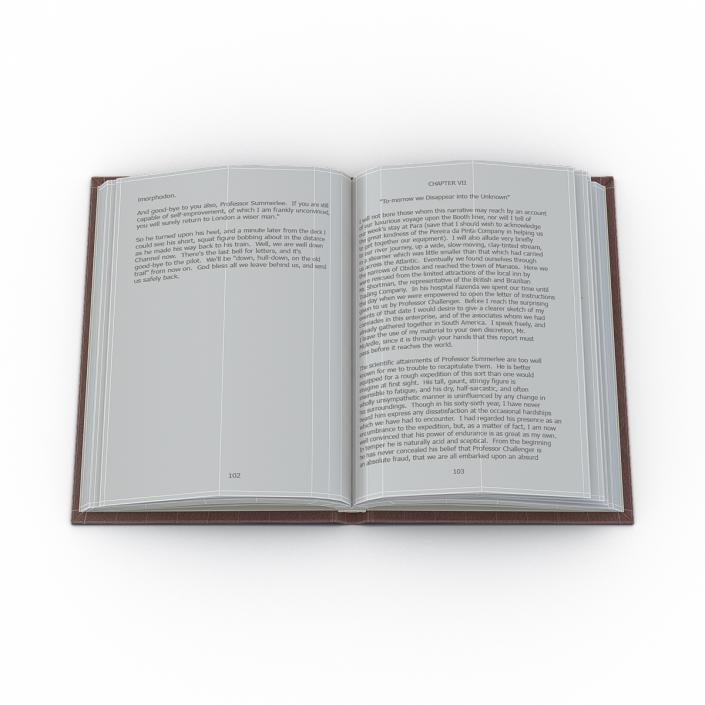 Open Book 3D model