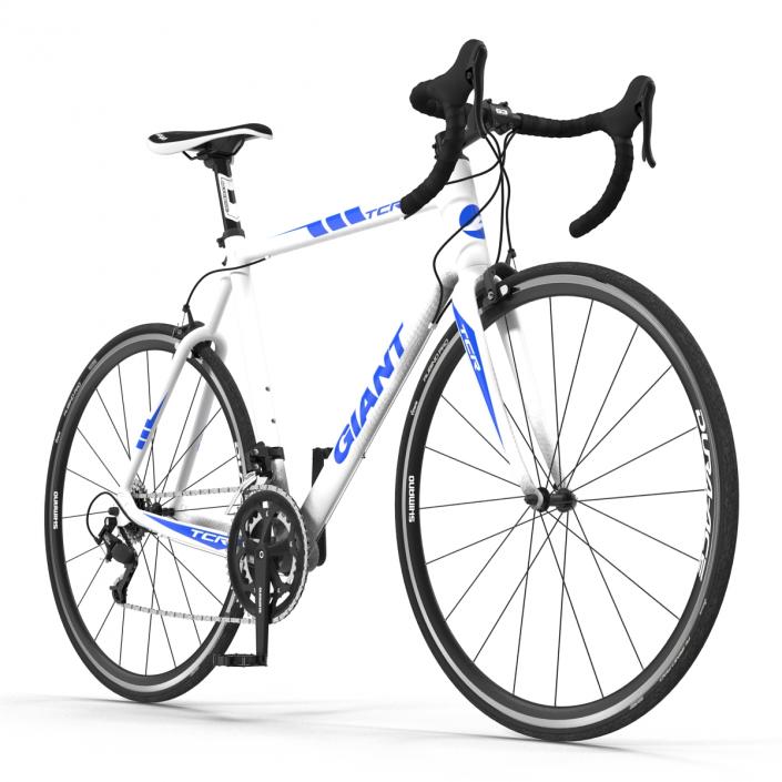 Road Bike Giant Rigged 3D