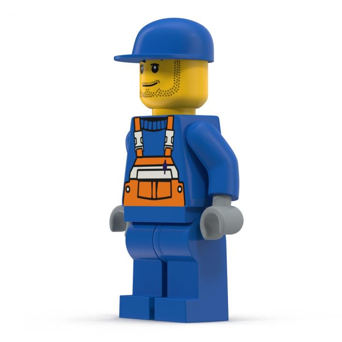 3D model Lego Man Worker