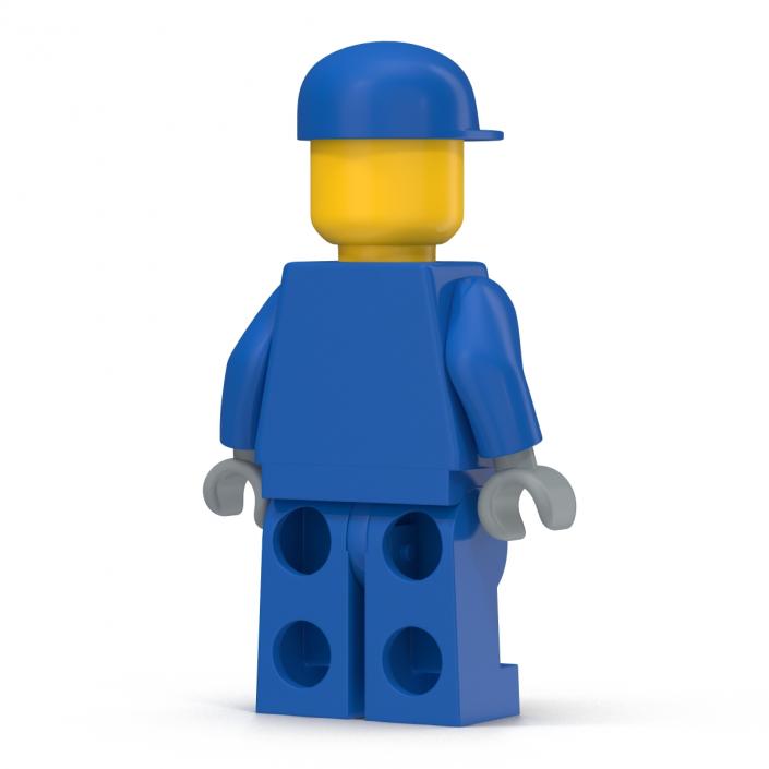 3D model Lego Man Worker