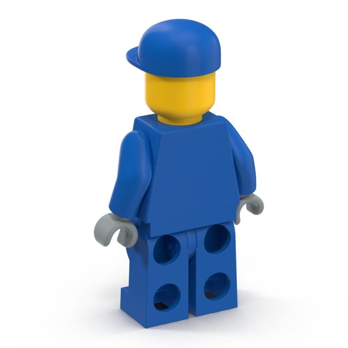 3D model Lego Man Worker