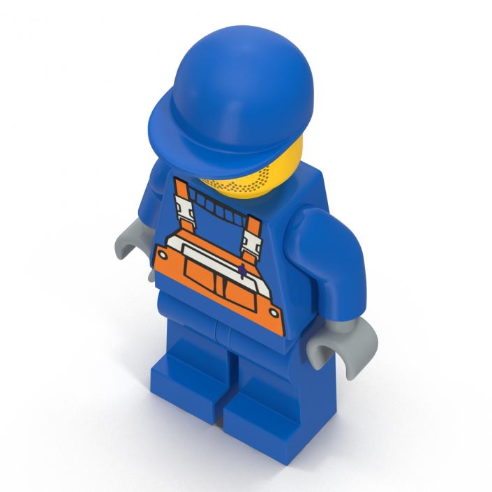 3D model Lego Man Worker