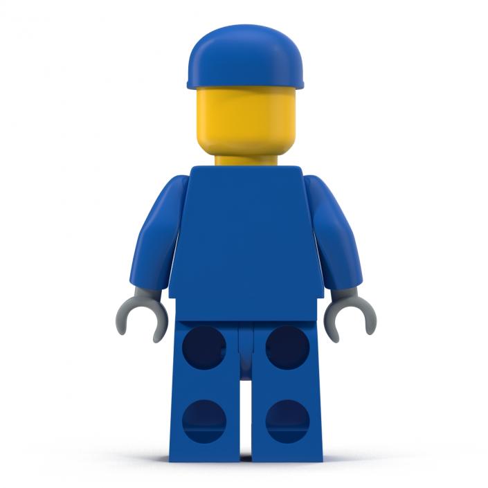 3D model Lego Man Worker