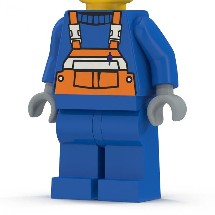 3D model Lego Man Worker