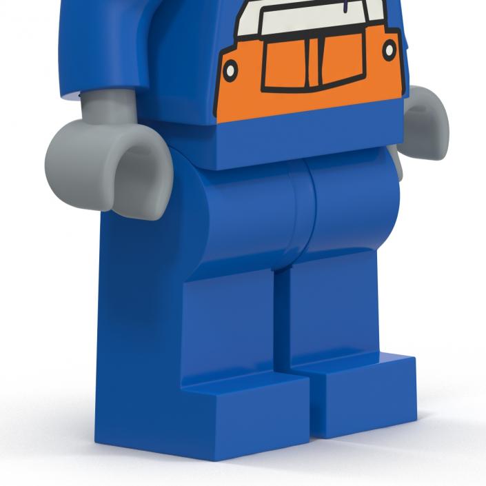 3D model Lego Man Worker