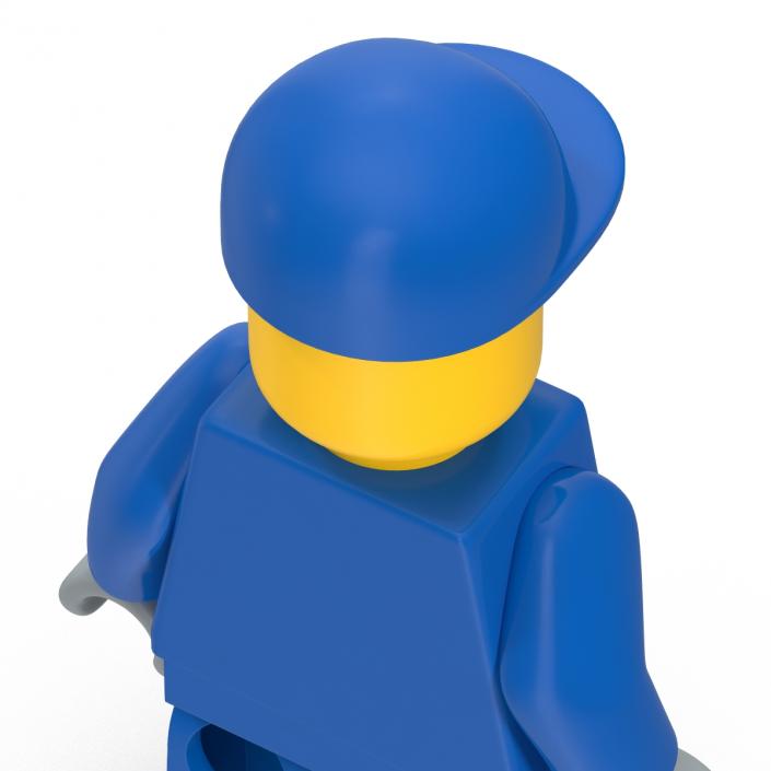 3D model Lego Man Worker