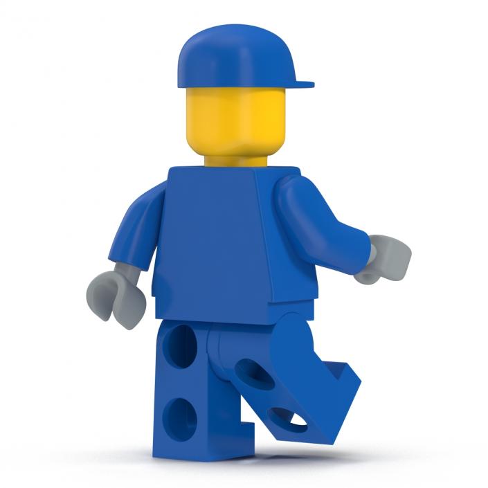 3D model Lego Man Worker