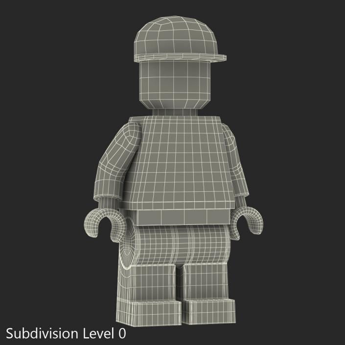 3D model Lego Man Worker