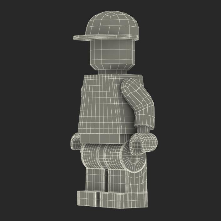 3D model Lego Man Worker