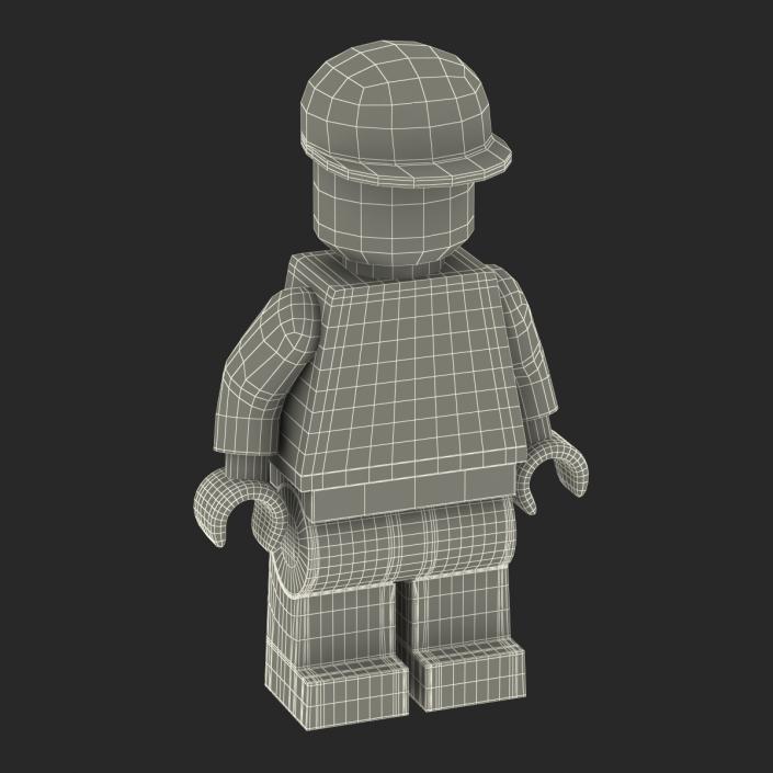 3D model Lego Man Worker