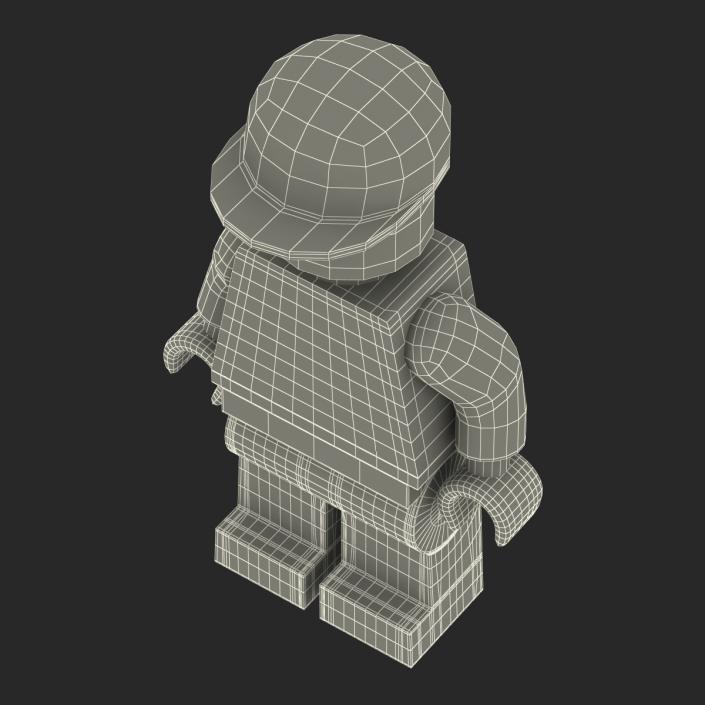 3D model Lego Man Worker