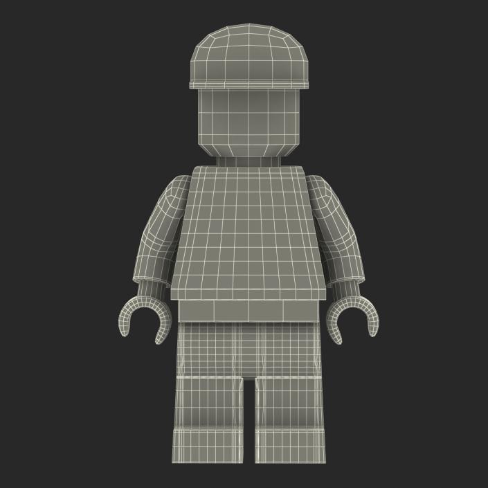 3D model Lego Man Worker