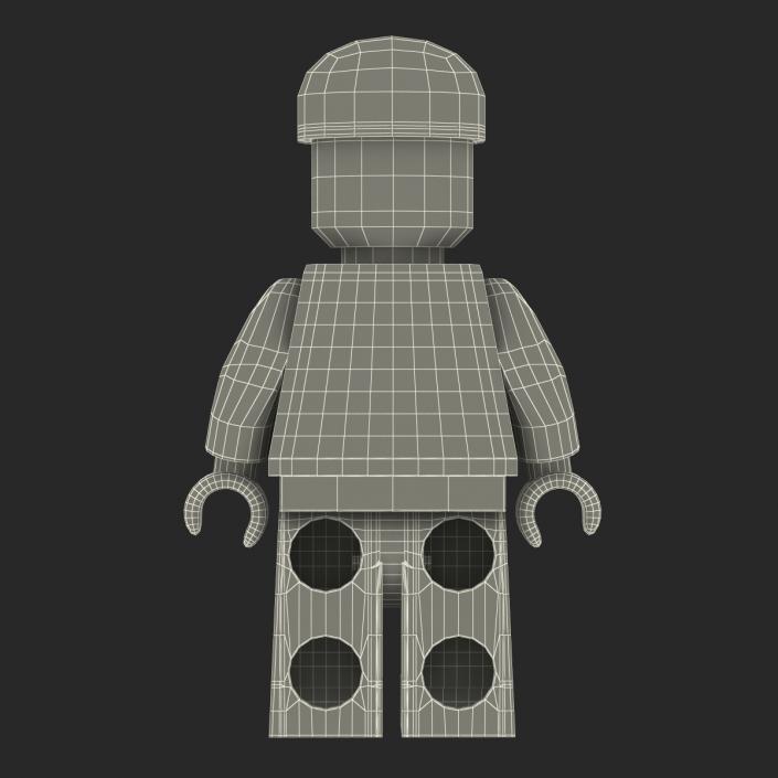 3D model Lego Man Worker