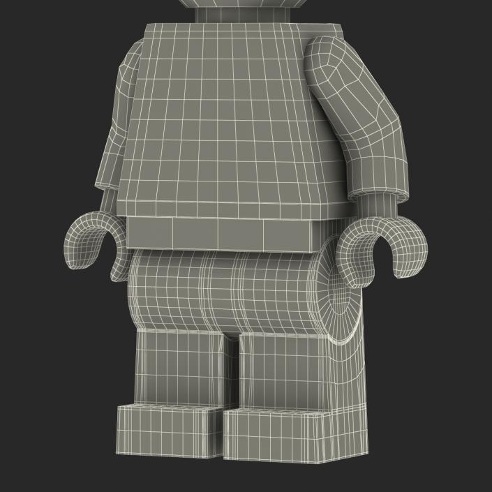 3D model Lego Man Worker