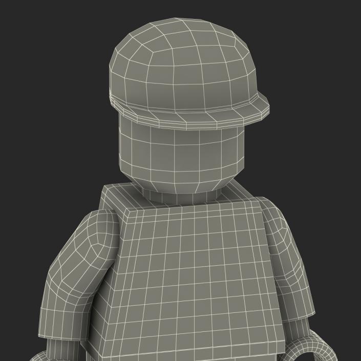 3D model Lego Man Worker