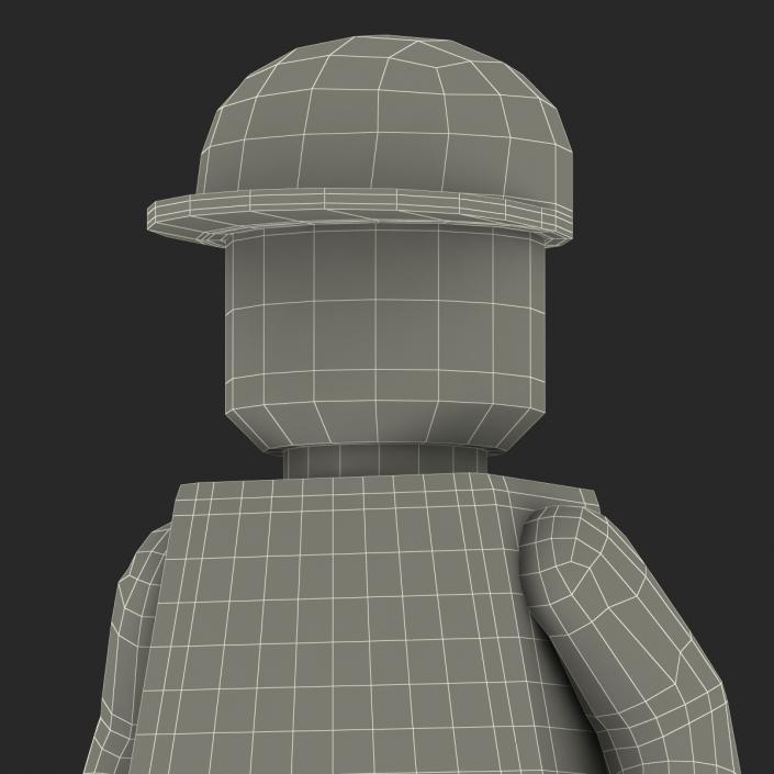 3D model Lego Man Worker