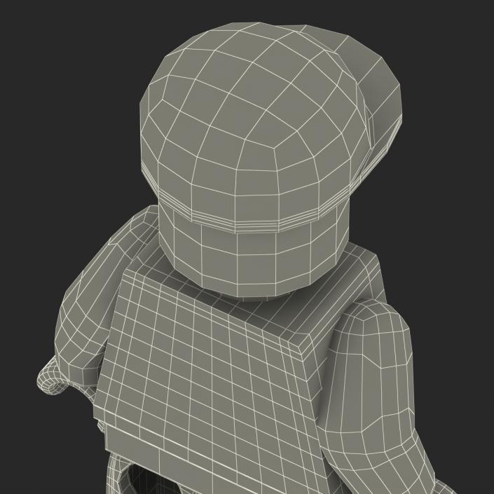 3D model Lego Man Worker