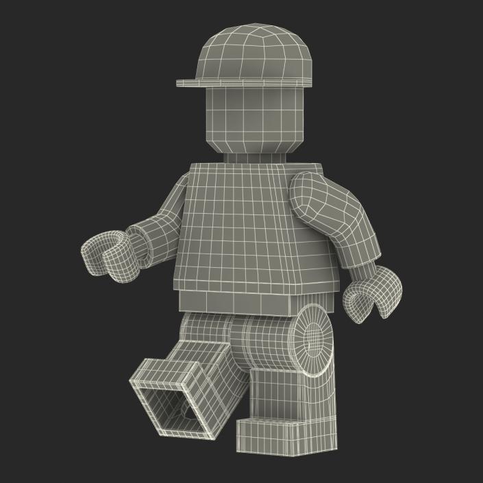 3D model Lego Man Worker