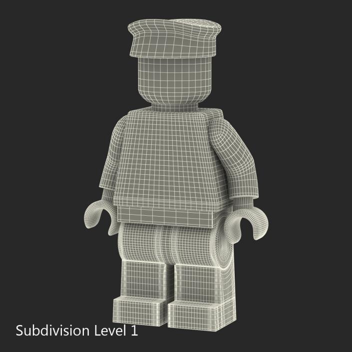 3D Lego Man Policeman model