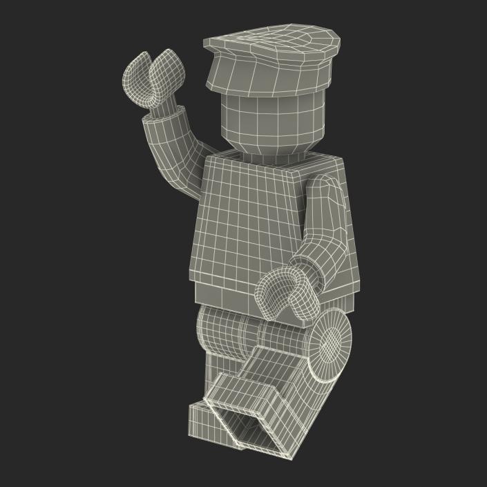 3D Lego Man Policeman model