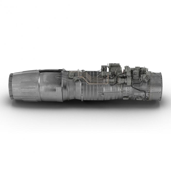 3D Turbofan Engine Klimov RD-33 model