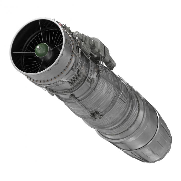 3D Turbofan Engine Klimov RD-33 model