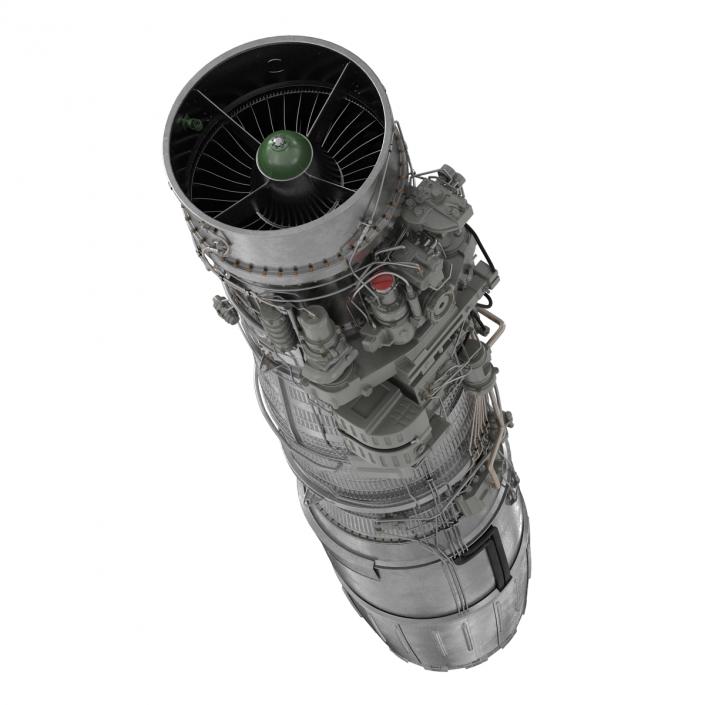 3D Turbofan Engine Klimov RD-33 model