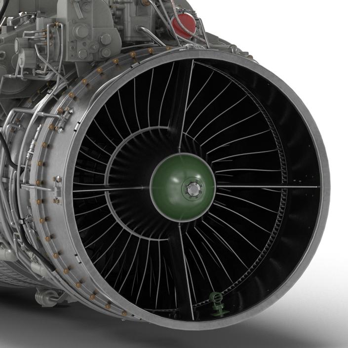 3D Turbofan Engine Klimov RD-33 model