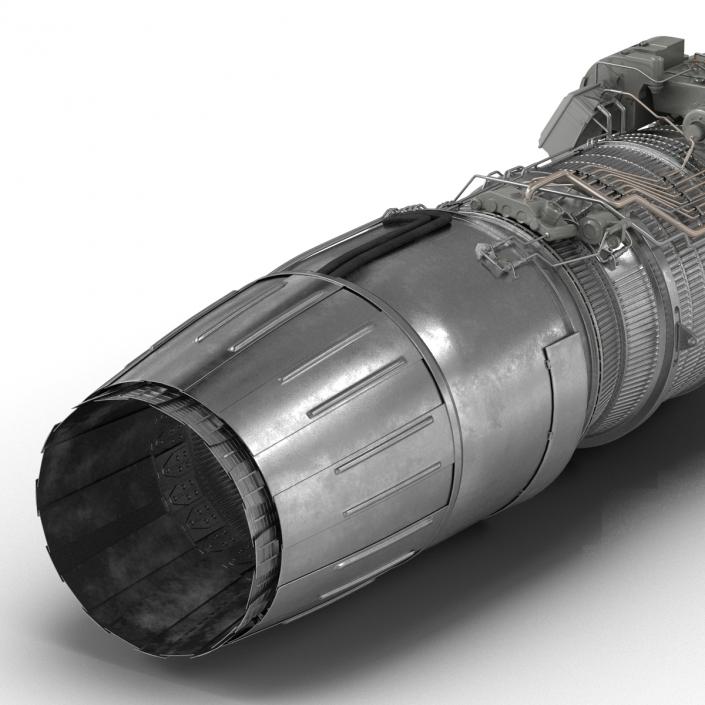 3D Turbofan Engine Klimov RD-33 model