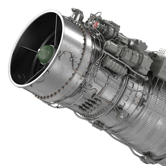 3D Turbofan Engine Klimov RD-33 model