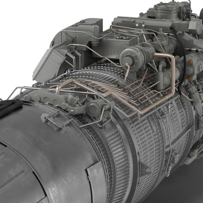 3D Turbofan Engine Klimov RD-33 model