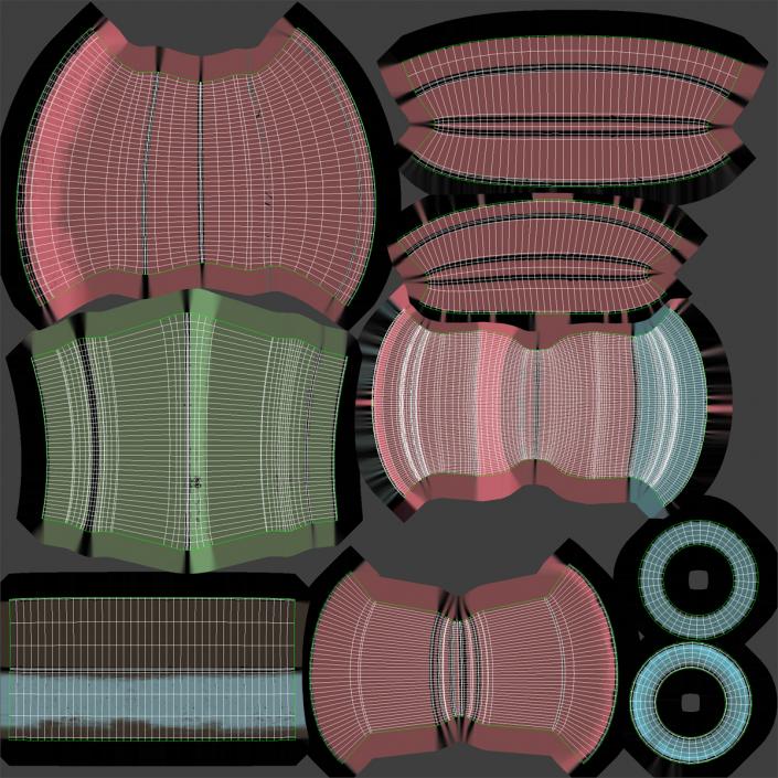 3D Turboprop Aircraft Engine Canada PT6 Sectioned